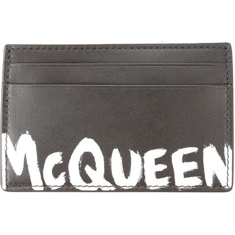 alexander mcqueen chain wallet|alexander mcqueen cardholder.